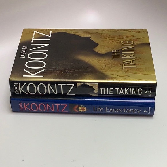 Dean Koontz Book Bundle: Life Expectancy And The Taking Hardcover Books - Picture 13 of 13